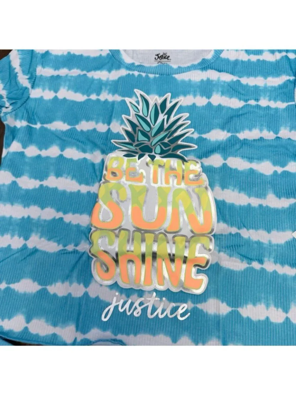 Justice Shorts Pajama Set 2 Piece Size 10P